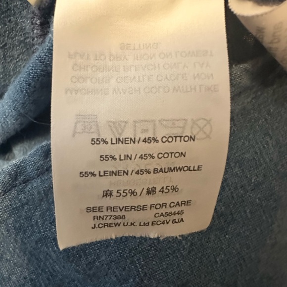 Madewell Central Ruffle-Sleeve Shirt in Indigo - Picture 6 of 7